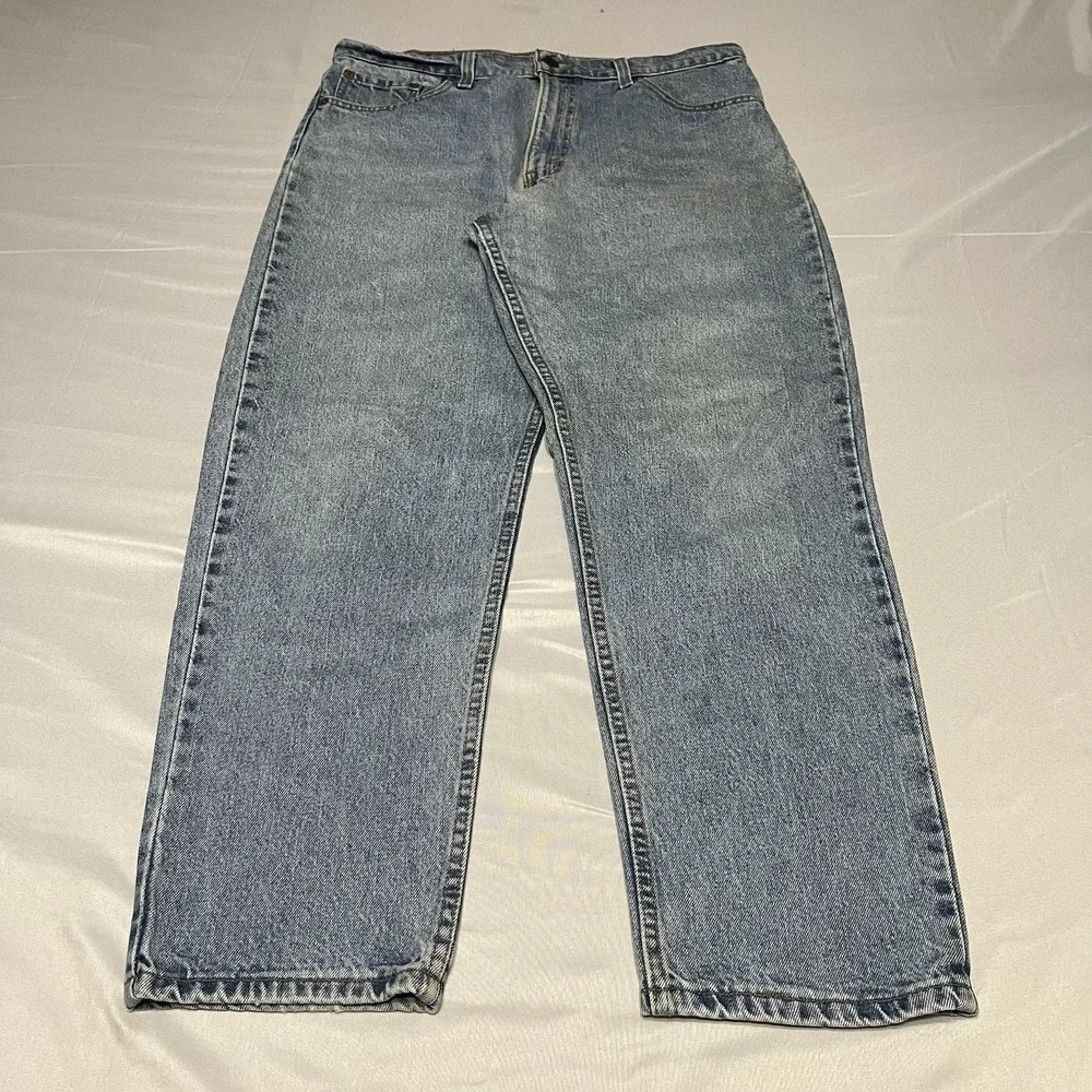 Vintage 90s Levi 550 Relaxed Tapered Size 36x29 Fits (34x29) Jeans USA Made